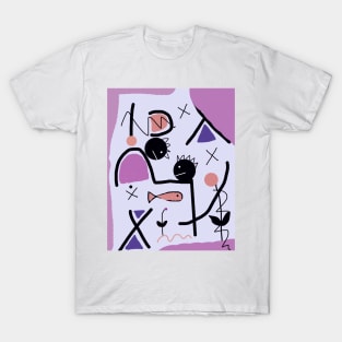 Kids among Chaos Stick Figure T-Shirt